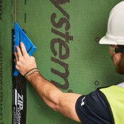 ZIP System Flashing being applied